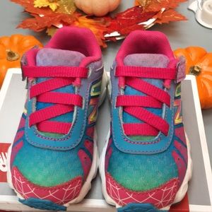 Rainbow girls running shoes